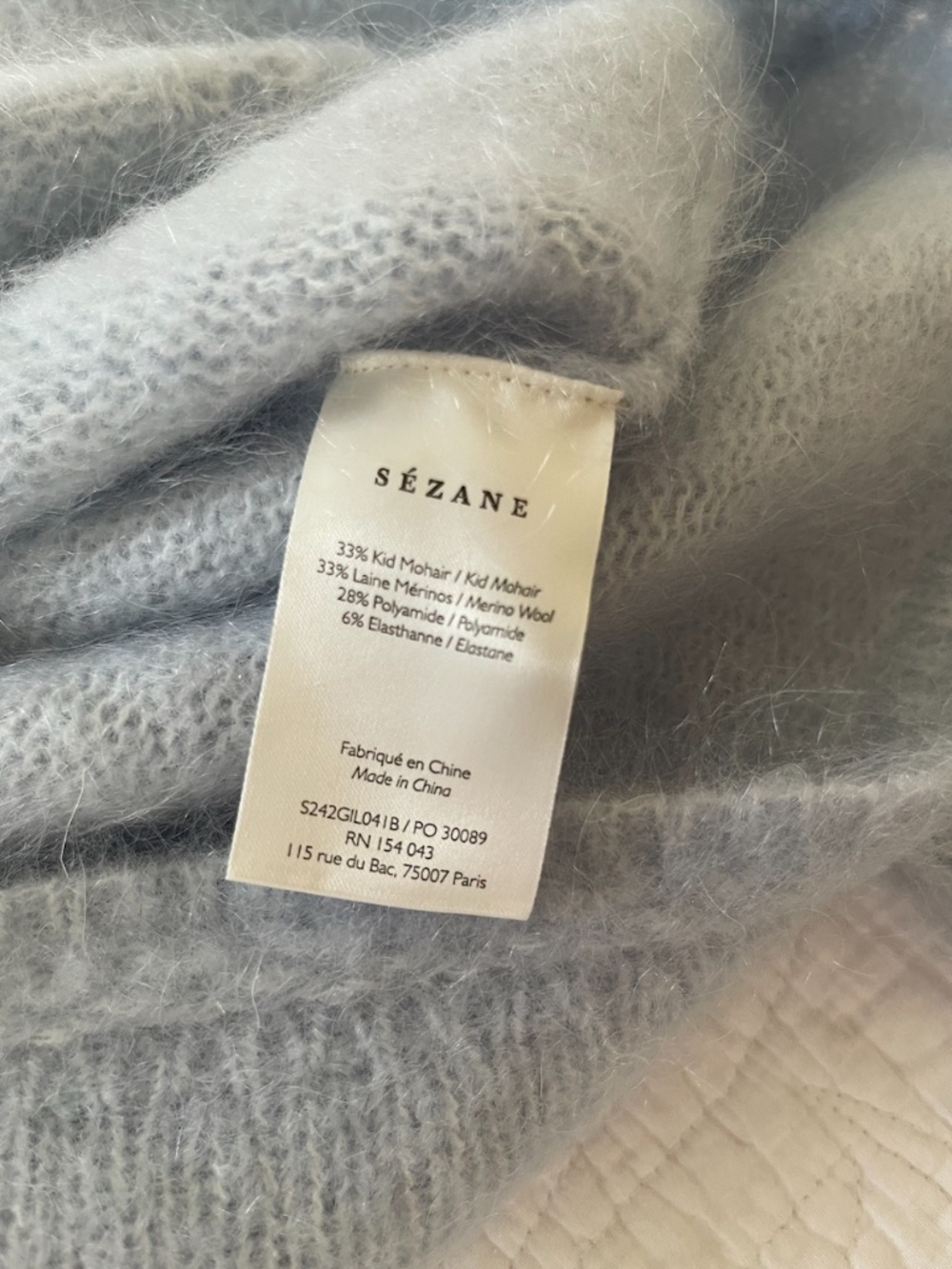 Sézane Angelo Cardigan in Blue Size S Like New - Picture 8 of 9